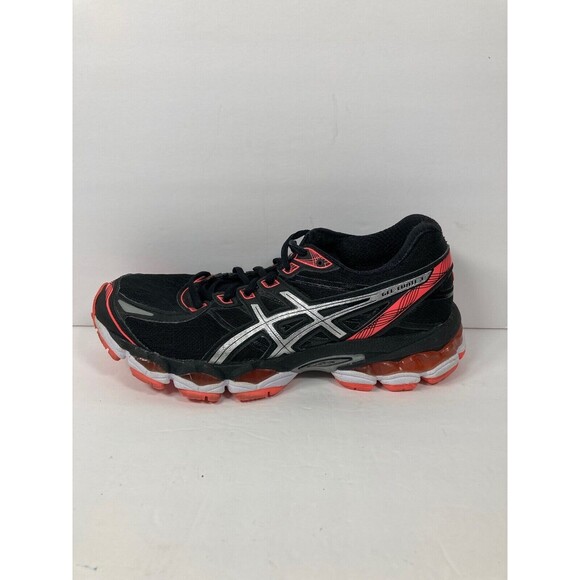 ASICS Gel-Evate 3 Women's Size 7 Running Shoes Black Orange Silver T566N EUC - Picture 3 of 8